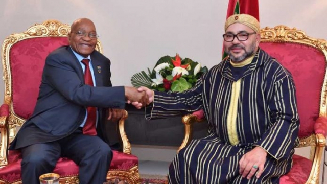 Le roi Mohammed VI et Jacob Zuma