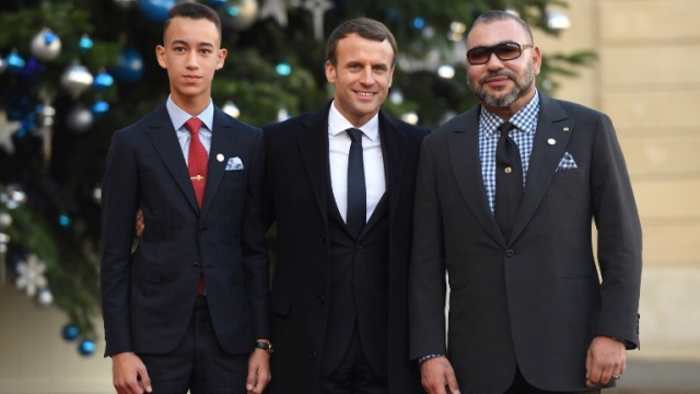 Moulay El Hassan Macron Mohammed VI Moulay El Hassan Macron Mohammed VI