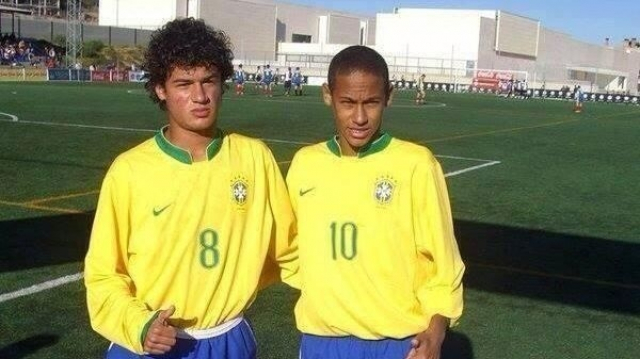 Coutinho et Neymar en U15 du Brésil Coutinho et Neymar en U15 du Brésil