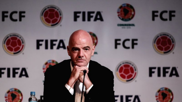 Infantino à Bogota le 16 mars 18 Infantino à Bogota le 16 mars 18