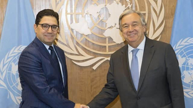 Nasser Bourita et António Guterres Nasser Bourita et António Guterres