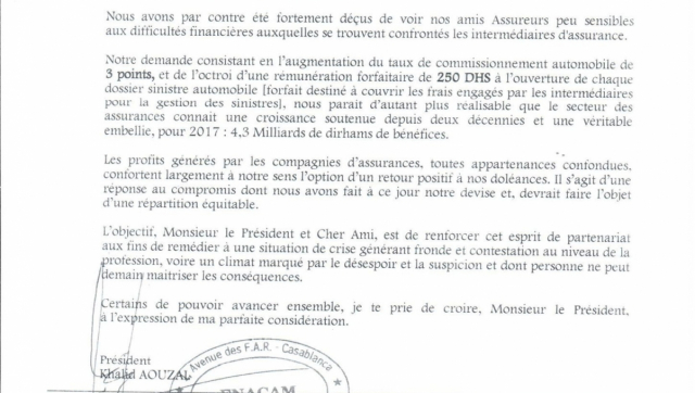 Lettre Fnacam Lettre Fnacam