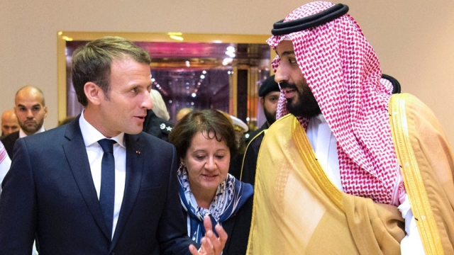 Macron et Ben Salmane Macron et Ben Salmane