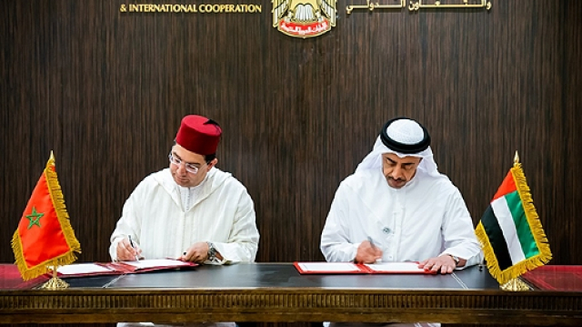 Nasser Bourita et Cheikh Abdallah ben Zayed Al Nahyane Nasser Bourita et Cheikh Abdallah ben Zayed Al Nahyane