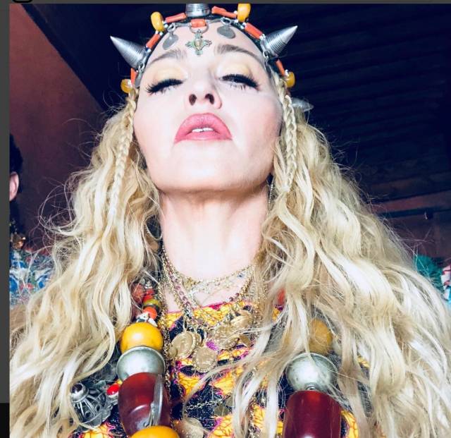 Madonna en mode amazigh Marrakech Madonna en mode amazigh Marrakech