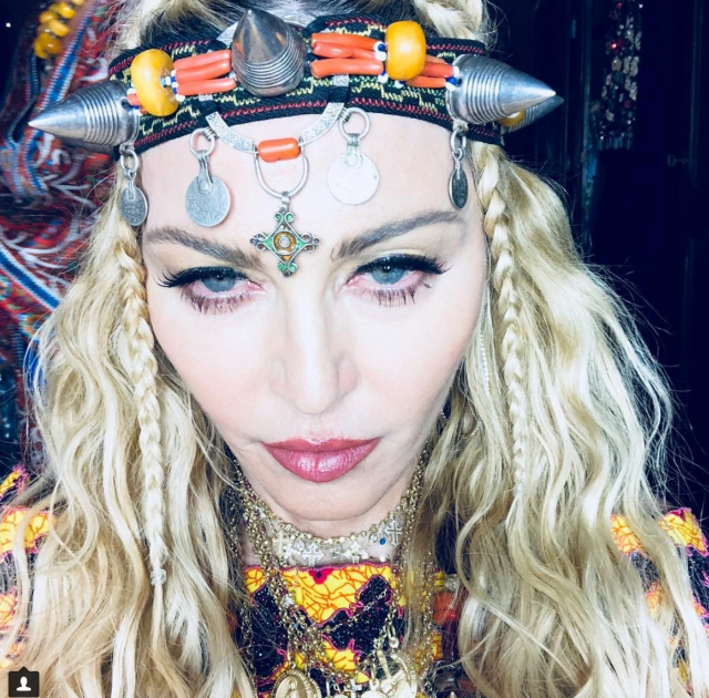 Madonna en mode amazigh Marrakech-2 Madonna en mode amazigh Marrakech-2