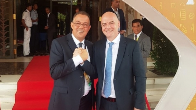 Lekjaa et Infantino à Sharm El Sheikh Lekjaa et Infantino à Sharm El Sheikh