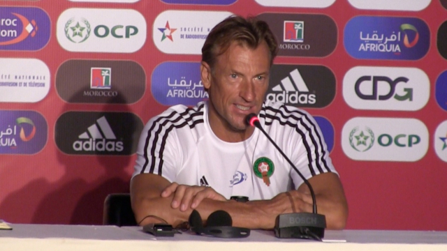 conf Renard avant Maroc v Comores conf Renard avant Maroc v Comores