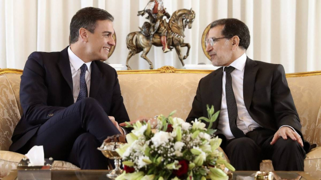 Le président du gouvernement espagnol Pedro Sánchez et le chef du gouvernement marocain Saâd Dine El Otmani Le président du gouvernement espagnol Pedro Sánchez et le chef du gouvernement marocain Saâd Dine El Otmani