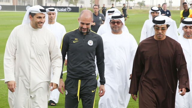 Mansour Ben Zayed et Guardiola Mansour Ben Zayed et Guardiola