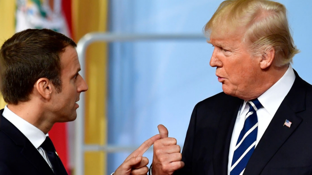 Emmanuel Macron et Donald Trump Emmanuel Macron et Donald Trump