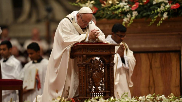 Le pape François. Le pape François.