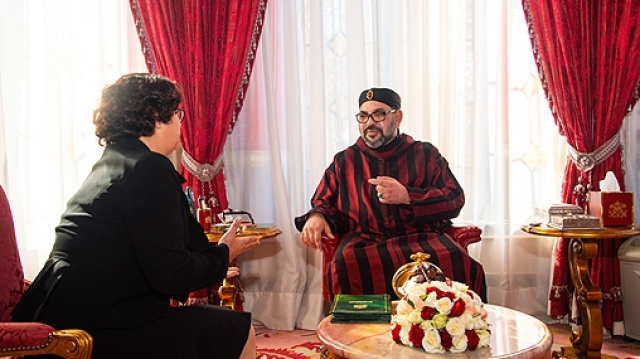 Le roi Mohammed VI et Latifa Akharbach