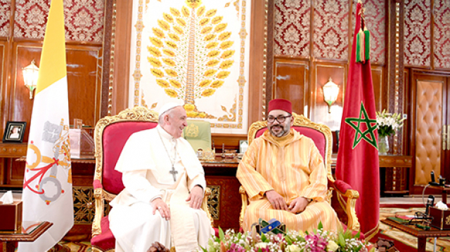 Roi Mohammed VI - Pape François - Visite officielle au Maroc - Royaume du Maroc - Vatican 