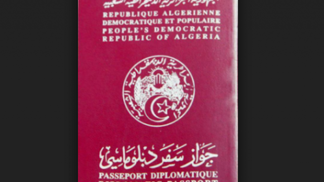 passeport diplomatique algérien