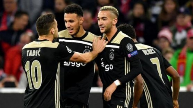 Ziyech Mazraoui Ajax Amsterdam Ziyech Mazraoui Ajax Amsterdam