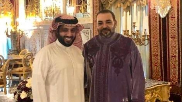 Turki Al-Sheikh et le roi Mohammed VI Turki Al-Sheikh et le roi Mohammed VI