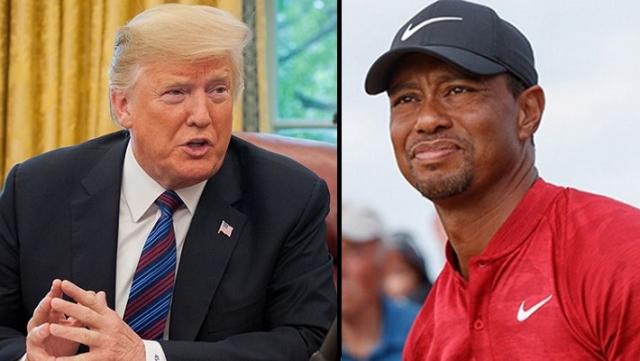 Donald Trump et Tiger Woods Donald Trump et Tiger Woods
