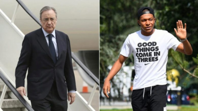 Florentino Pérez et Kylian Mbappé Florentino Pérez et Kylian Mbappé