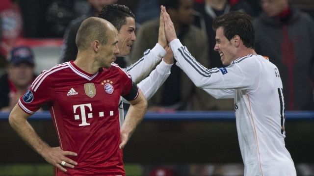 Gareth Bale, CR7 et Robben Gareth Bale, CR7 et Robben