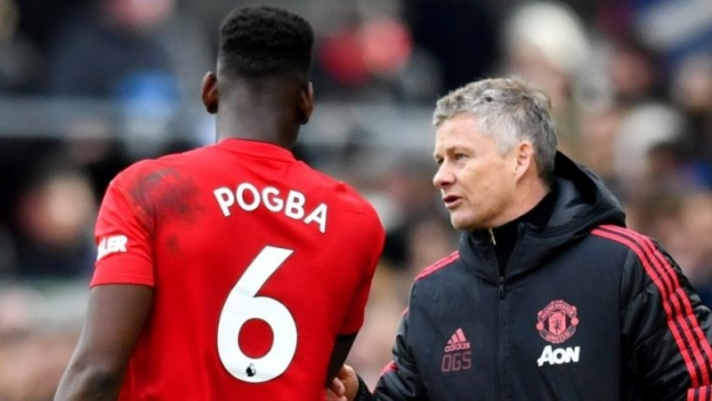 Paul Pogba et Ole Solskjær Paul Pogba et Ole Solskjær