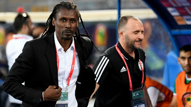 Aliou Cissé et Djamel Belmadi Aliou Cissé et Djamel Belmadi