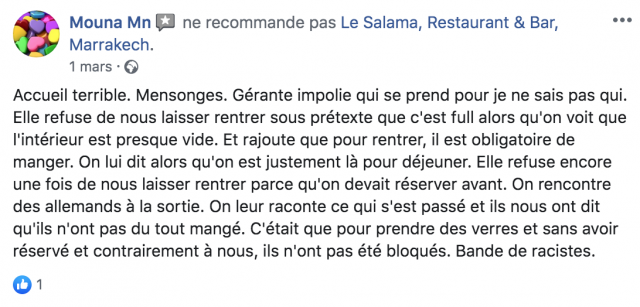 Client mécontent au Salama Client mécontent au Salama