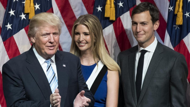 Donald Trump Ivanka et Jared Kushner Donald Trump Ivanka et Jared Kushner