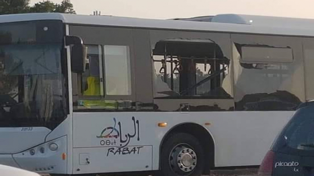 Bus Rabat vandalisé Bus Rabat vandalisé