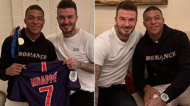 Beckham et Mbappé Beckham et Mbappé