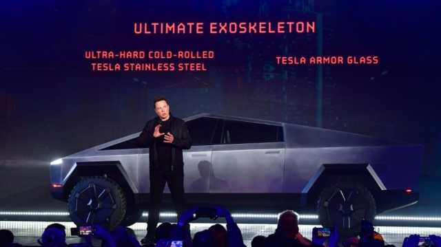 Elon Musk Tesla pick-up Elon Musk Tesla pick-up