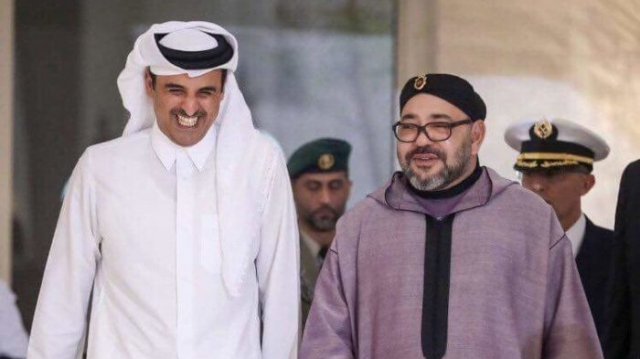 Le roi Mohammed VI et Tamim Bin Hamad Al-Thani, émir du Qatar Le roi Mohammed VI et Tamim Bin Hamad Al-Thani, émir du Qatar