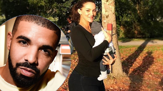 Drake, Sophie Brussaux et leur fils Adonis Drake, Sophie Brussaux et leur fils Adonis