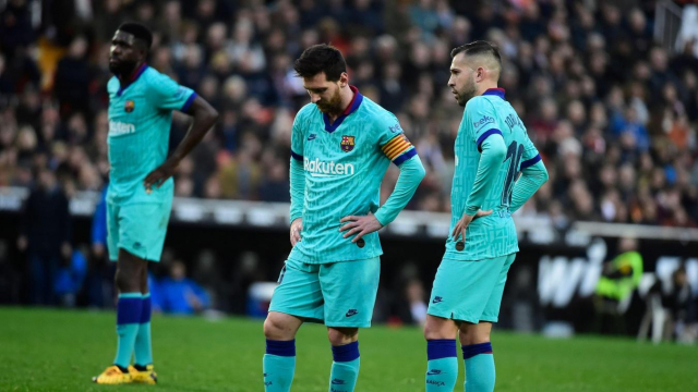 Messi après la défaite à Valence Messi après la défaite à Valence