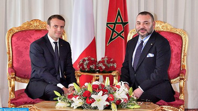 Mohammed VI et Macron Mohammed VI et Macron