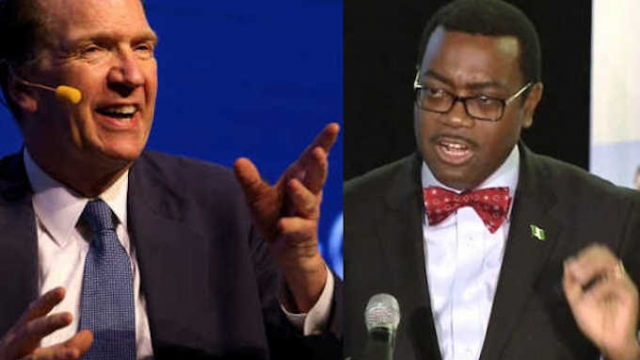 Afrique. surendettement présumé des Etats: l'accusation de Malpass passe mal auprès d'Adesina Afrique. surendettement présumé des Etats: l'accusation de Malpass passe mal auprès d'Adesina