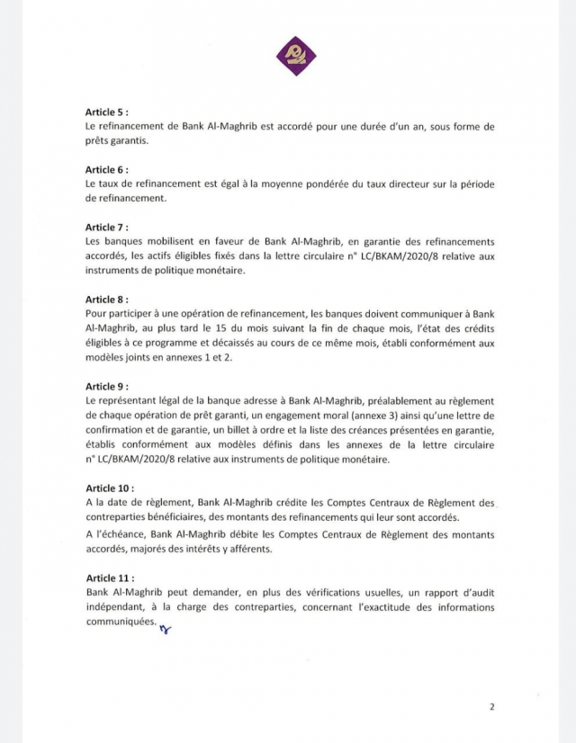 Circulaire BAM2 Circulaire BAM2