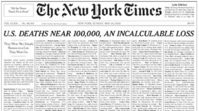 Une du New York Times Une du New York Times
