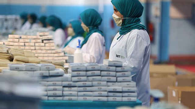 Industrie Masques sanitaires coronavirus Industrie Masques sanitaires coronavirus