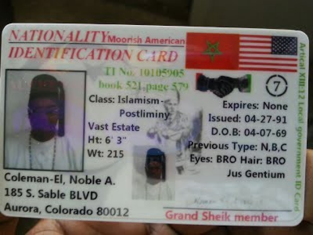 La Carte nationale Moorish La Carte nationale Moorish