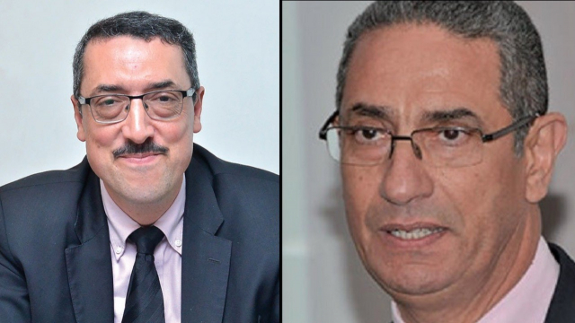 De g à d: Anouar Benazzouz, DG d&#039;ADM et Abdelilah Hifdi, président de la FTL