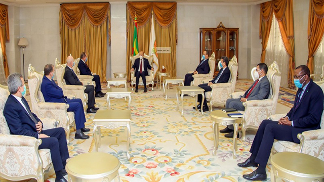 Ghazouani et ministres algériens Ghazouani et ministres algériens