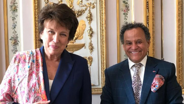 Mehdi Qotbi et Roselyne Bachelot Mehdi Qotbi et Roselyne Bachelot