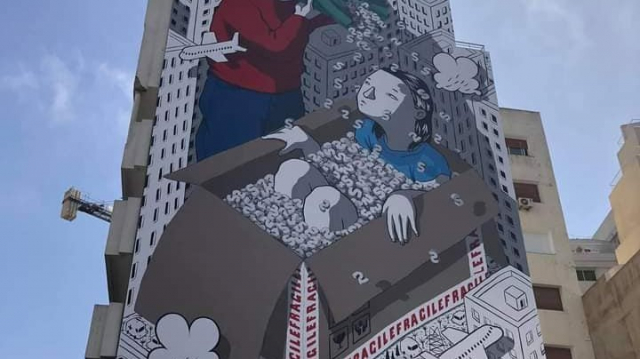 Ravalement de façade: un mural de Millo effacé dans le centre de  Casablanca, l'artiste italien est scandalisé | www.le360.ma