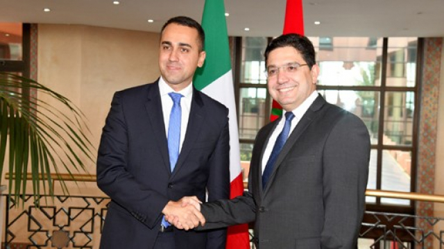 Nasser Bourita et Luigi Di Maio Nasser Bourita et Luigi Di Maio