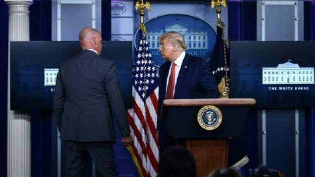 Donald Trump évacué Maison Blanche Donald Trump évacué Maison Blanche
