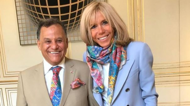 Mehdi Qotbi - Brigitte Macron Mehdi Qotbi - Brigitte Macron