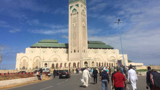 Prière du vendredi à la mosquée Hassan II Prière du vendredi à la mosquée Hassan II