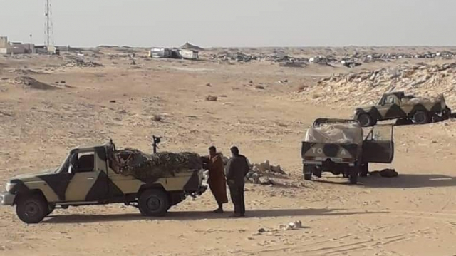 Polisario près d'El Guerguerat Polisario près d'El Guerguerat