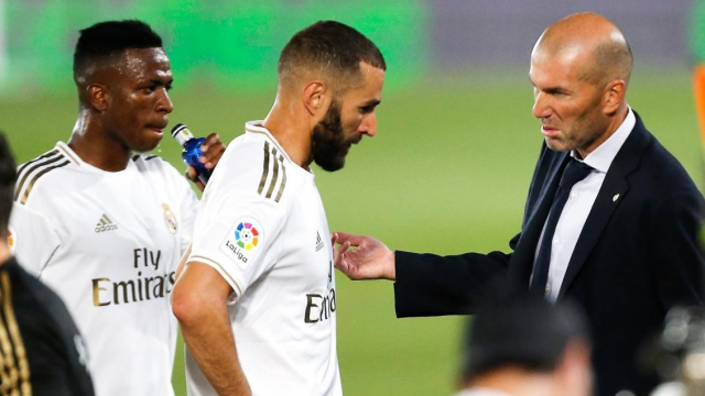 Zidane, Benzema et Vinicius Zidane, Benzema et Vinicius